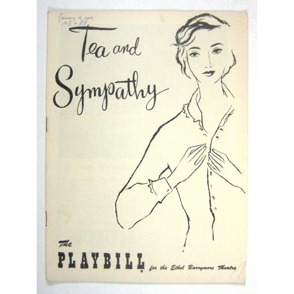 Tea Sympathy Playbill 1954 Deborah Kerr John Kerr Leif Erickson Dick York - Picture 1 of 8